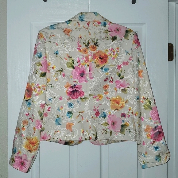 Giancarlo Ferrari Vintage Floral Blazer Size 12 - Picture 2 of 10